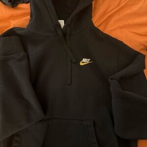 Nike Black Sweatshirt with Gold Accents